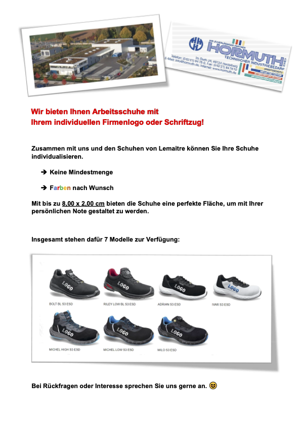 Lemaitre Schuhe mit Logo Flyer